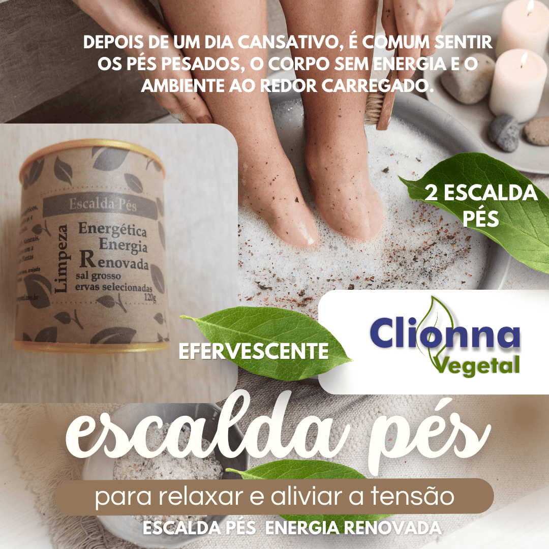 Escalda Pés Energia Renovada -limpeza Energética